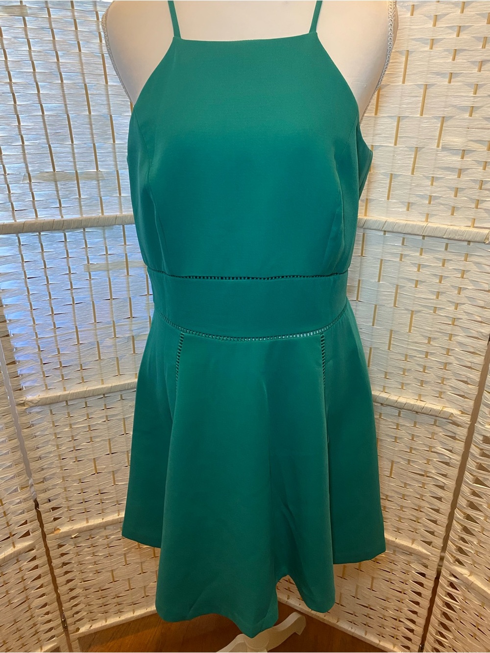 Gianni Bini Emerald Green Spaghetti Strap Dress size M